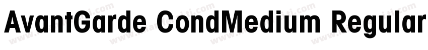 AvantGarde CondMedium Regular字体转换